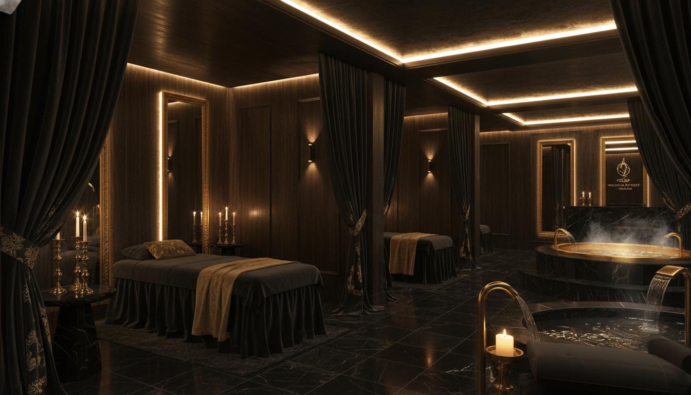 Instalaciones Luxury Black Spa Medellín